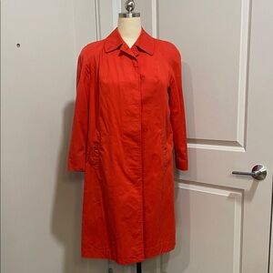 Vintage Burberry Classic A line swing Red Women's Coat